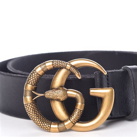 Gucci double g belt snake